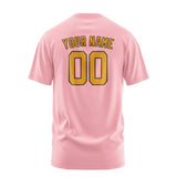 Custom Light Pink Yellow T-Shirt