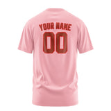 Custom Light Pink Coral Red T-Shirt