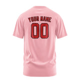 Custom Light Pink Red T-Shirt