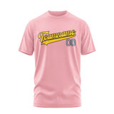 Custom Light Pink Gold T-Shirt