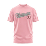 Custom Light Pink Gray T-Shirt
