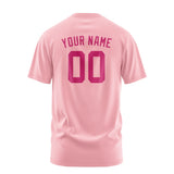 Custom Light Pink Pink T-Shirt