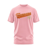 Custom Light Pink Orange T-Shirt