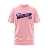 Custom Light Pink Purple T-Shirt