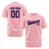 Custom Light Pink Purple T-Shirt