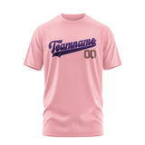 Custom Light Pink Purple T-Shirt