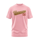 Custom Light Pink Khaki T-Shirt