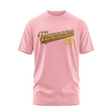 Custom Light Pink Khaki T-Shirt