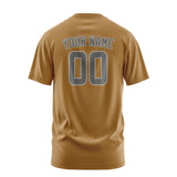 Custom Khaki Dark Grey T-Shirt