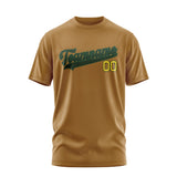 Custom Khaki Dark Green T-Shirt