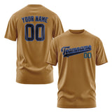 Custom Khaki Navy T-Shirt
