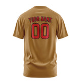 Custom Khaki Red T-Shirt