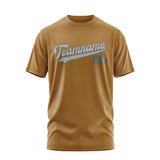 Custom Khaki Gray T-Shirt