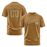 Custom Khaki Light Khaki T-Shirt