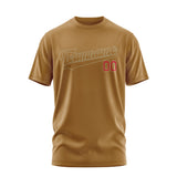 Custom Khaki Khaki T-Shirt