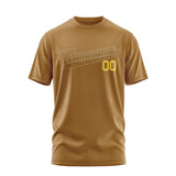 Custom Khaki Khaki T-Shirt