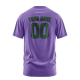 Custom Light Purple Green T-Shirt