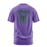 Custom Light Purple Blue Green T-Shirt