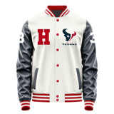 Houston Texans #3 Tank Dell Varsity Letter Jacket