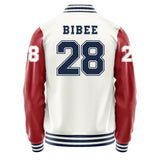 Cleveland Guardians #28 Tanner Bibee Varsity Letter Jacket