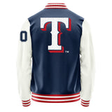Texas Rangers Varsity Letter Jacket Custom Letter & Number