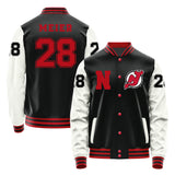 Newjersey Devils #28 Timo Meier Varsity Letter Jacket