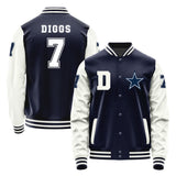 Dallas Cowboys #7 Trevon Diggs Varsity Letter Jacket