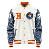 Houston Astros #21 Yainer Diaz Varsity Letter Jacket