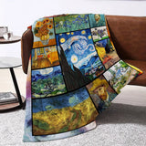Gifts for Art Lovers Blanket - Starry Night - From Parents, Birthday Christmas Graduation, Inspirational Artistic Collection Blanket