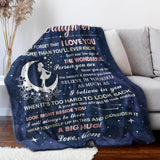 Blanket for Daughter Gifts, “I Love You More Than You’ll Ever Know I Believe In You”, From Mom, Birthday Christmas Graduation, Inspirational