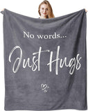 Blanket for Son Gifts, “Warm Hugs”, From Mom Dad, Birthday Christmas Graduation Everyday Encouragement, Inspirational Motivational
