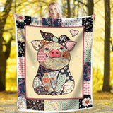 Gifts for Pig Lover Blanket - Love You So Much - From Parents, Birthday, Christmas, Everyday Encouragement, Inspirational Animal