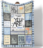 Gifts for Son Blanket, “Daily Reminders”, From Mom Dad, Birthday, Graduation, Christmas, Everyday Encouragement, Inspirational Motivational