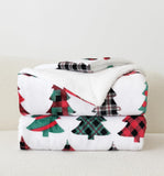 Blanket for Son Gifts, “Merry Christmas Trees”, From Parents, Christmas Birthday Holiday, Inspirational