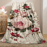 Gifts for Her Blanket, "To My Mom, The Heart of Our Family," From Daughter Son, Birthday Christmas Holiday, Sentimental Floral