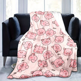 Blanket for Son Gifts, “Oink Means I Love You”, From Mom Dad, Birthday, Christmas, Everyday Encouragement, Inspirational