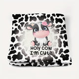 Blanket for Daughter Gifts - Holy Cow I'm Cute - From Parents, Birthday, Christmas, Everyday Encouragement, Cute Animal