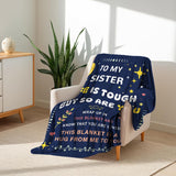 Blanket for Sister Gifts, “Life Is Tough But So Are You”, From Sister, Birthday Christmas Graduation Everyday Encouragement, Inspirational