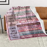 Gifts for Aunt Blanket - Best Aunt Ever I Love You Always & Forever I Am So Proud of You - From Nephew Niece, Birthday Christmas Holiday, Inspirational Motivational