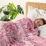 Blanket for Granddaughter Gifts - Never forget how much I love you and that I always will,” From Grandma Grandpa, Birthday Christmas Everyday Encouragement, Inspirational Motivational