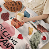 Gifts for Physician Assistant Blanket, “Daily Affirmations”, From Coworkers or Friends, Birthday, Christmas, Graduation, Motivational