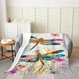 Blanket for Son Gifts, “With Brave Wings She Flies”, From Mom Dad, Birthday, Christmas, Graduation, Inspirational