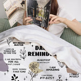 Gifts for Son Blanket, “Daily Reminders”, From Mom Dad, Birthday, Graduation, Christmas, Everyday Encouragement, Inspirational Motivational