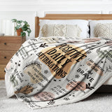 Blanket for Daughter Gifts, "Positive Daily Affirmations", From Mom Dad, Birthday, Christmas, Graduation, Everyday Encouragement, Inspirational