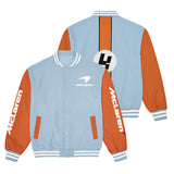 McLaren Gulf Edition Classic Racing Varsity Coat Casual Varsity Jacket