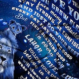 Gifts for Granddaughter Blanket, “Never Forget That I Love You As You Grow Older”, From Grandparents, Birthday Christmas Graduation, Inspirational