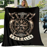 Blanket for Him Gifts - Valhalla - From Parents, Birthday, Christmas, Everyday Encouragement, Motivational