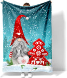 Blanket for Son Gifts, “Gnome and Christmas Tree with Love and Reindeer”, From Mom Dad, Birthday, Christmas, Holiday, Inspirational