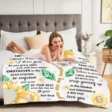 Gifts for Granddaughter Blanket, "To my Granddaughter Never Forget That I Love You", From Grandparents, Birthday, Christmas, Everyday Encouragement, Inspirational Motivational
