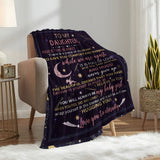 Blanket for Daughter Gifts - To My Daughter Inside This Blanket There Is a Piece of My Heart,” From Parents, Birthday, Christmas, Everyday Encouragement, Inspirational